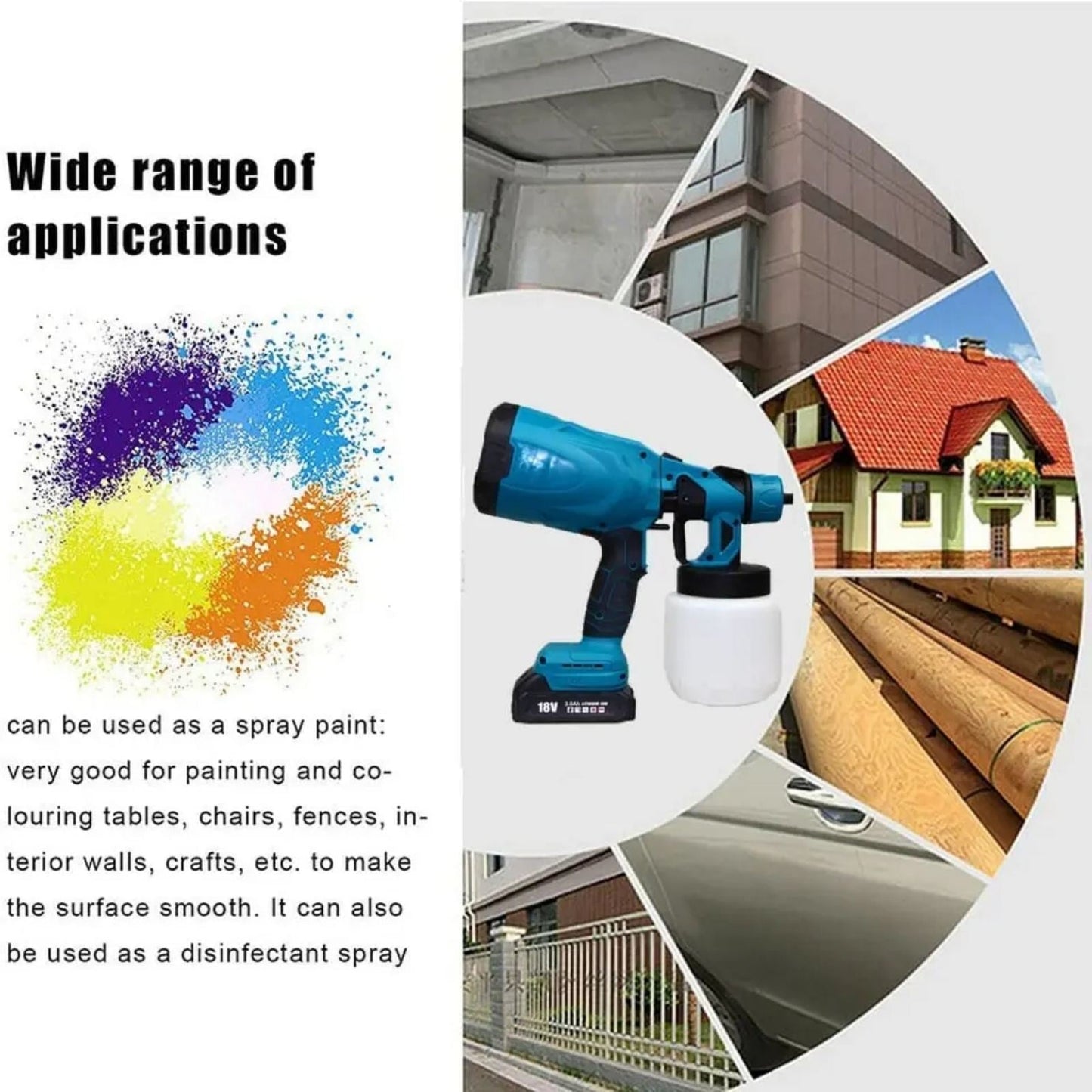 Akumulatorski pištolj za farbanje - Brzo, efikasno i bez muke!